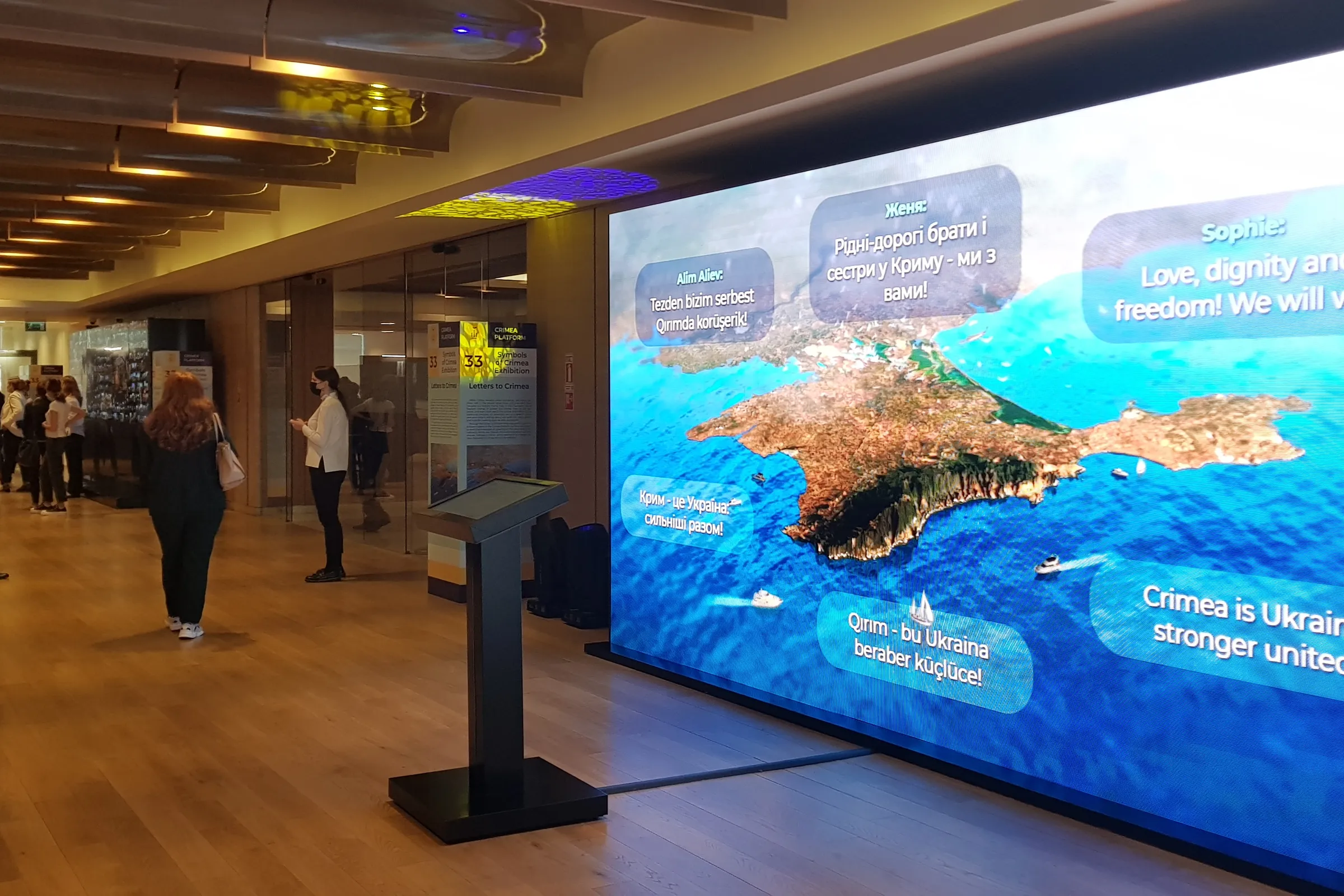 Interactive Installations At Crimea Platform 14